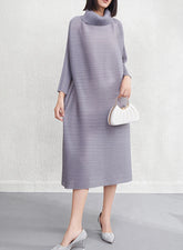 Designer Modest Pleated Dress for Everyday Wear
